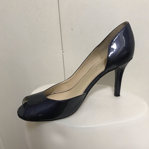 Kelly & Katie Blue Patent Open Toe Shoes Size 8 - Picture 5 of 8